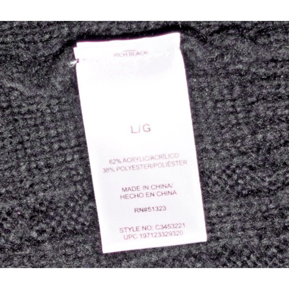 Vince Camuto Cable Knit Sweater Mock Neck Oversized Brown Size L - Picture 4 of 10